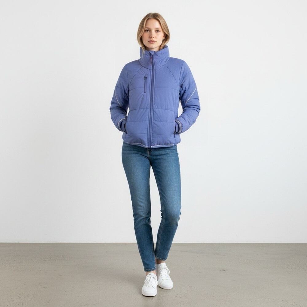 NWT FP Movement Free People Gathering Storm Run Puffer Jacket Blueberry XS